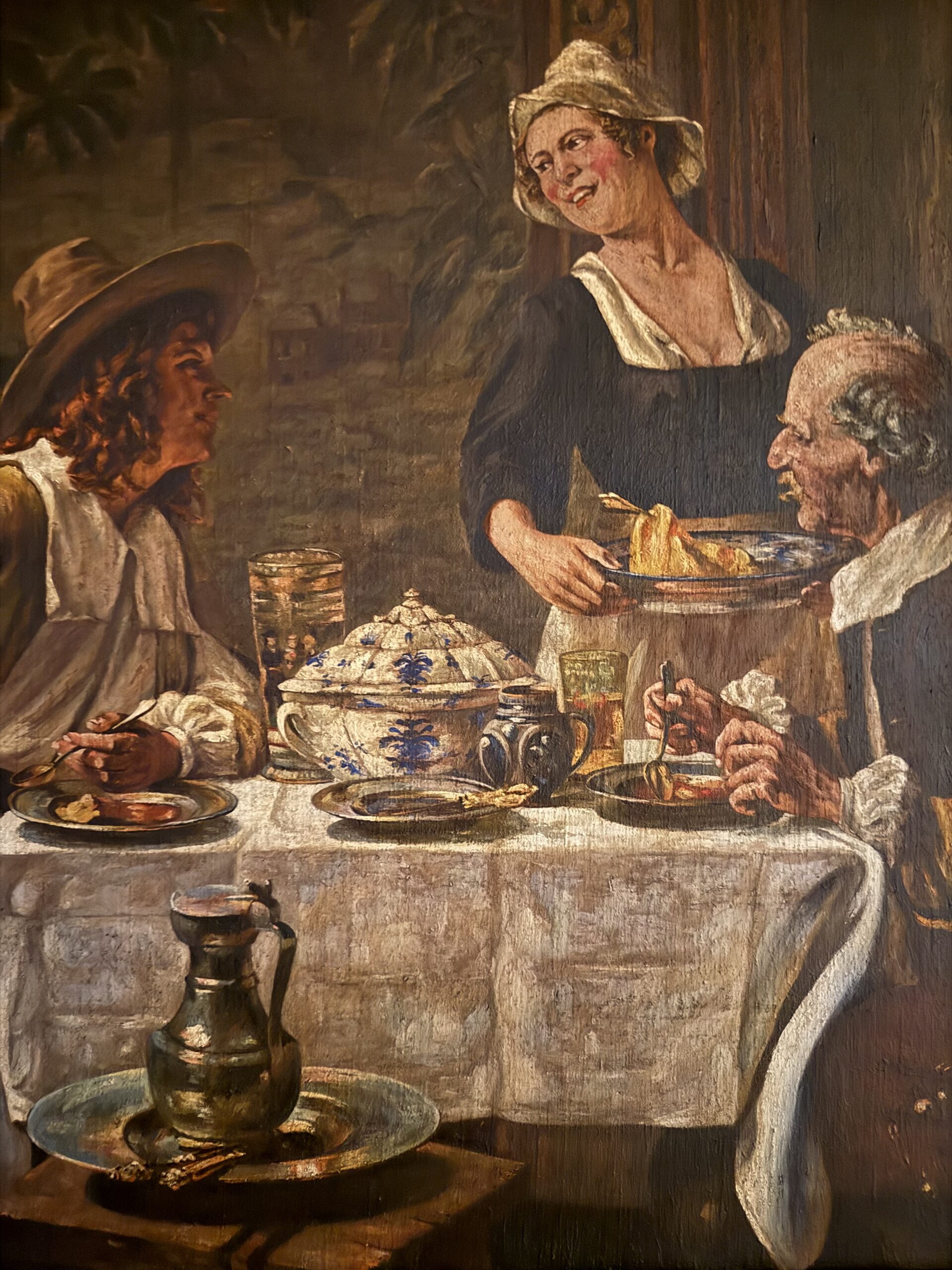 Escena interior, óleo sobre lienzo — RUSTICARTE